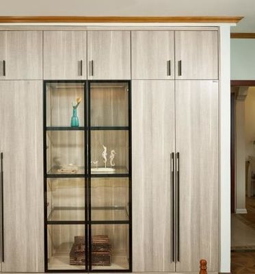 Lacquer Door PVC Wardrobes For Bedroom Moistureproof