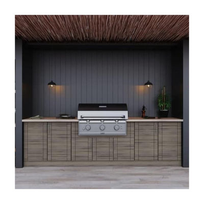 Customized Contemporary Outdoor Gas Bbq Grill Kitchen Cabinets