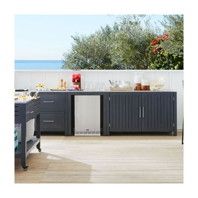 Trolley Bbq Pull Out Outdoor Kitchen Cabinets Stainless Commercial