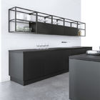 Black Matte Laminate Sheet Kitchen Cabinets Furniture Modular Kitchen Cabinets
