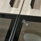 PVC Surface E0E1 Glass Door Closet Indoor Furniture Set For Bedroom