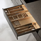 Unique Contemporary Design Matte Black Kitchen Cabinets PVC Kitchen Cabinets