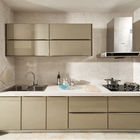 Home Laminate Handleless Kitchen Cabinets Full Set Small Kitchen Modular Cabinets