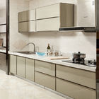Home Laminate Handleless Kitchen Cabinets Full Set Small Kitchen Modular Cabinets