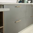 L Shape Professional Custom Made Small Kitchen Cabinet PVC Kitchen Cabinets
