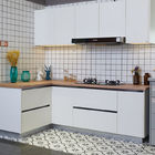 Chengdu Bespoke Customized Apartment Kitchen Furniture PVC Kitchen Cabinets