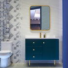 Waterproof Hotel Bathroom Vanity Cabinets ODM Simple Wash Basin Mirror
