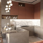 PVC Cupboard Design  PVC Kitchen Cabinets 20mm Quartz Stone