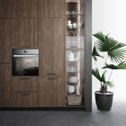 PVC Vaccum Finish Contemporary Kitchen Cabinets Modern Kitchen Units