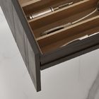 Modern Wood Lacquer E1 Modular Kitchen Cabinets Quartz Countertop