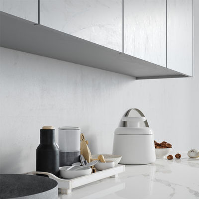 PVC Modern Minimalist Kitchen Cabinets Italy Stylish Joinery White