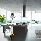 Modular Modern Stone Kitchen Cabinets PVC USA High End Luxury