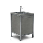 Moistureproof Aluminium 304SUS Modular Kitchen Cabinets With Wheels