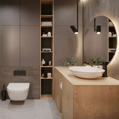Modern Stainless Steel Bathroom Vanity Cabinet Waterproof