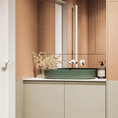 Modern Stainless Steel Bathroom Vanity Cabinet Waterproof