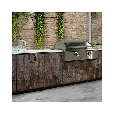 Outdoor BBQ Kitchen Cabinets Heat And Moisture Resistant