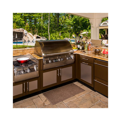 Ready To Assemble Stainless Steel Kitchen Cabinet Outdoor Corrosion Resistant