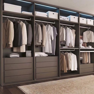 Modular Custom Wooden Bedroom Walk In Modern Wardrobe Closets