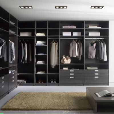 Modern Customized Melamine Walk In Closet Cabinets Wardrobe Clothing Room