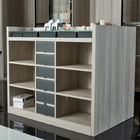 18mm Glass Door Modern Wardrobe Closets With Drawers
