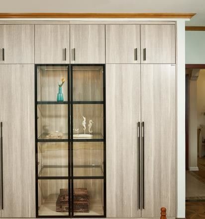 Lacquer Door PVC Wardrobes For Bedroom Moistureproof