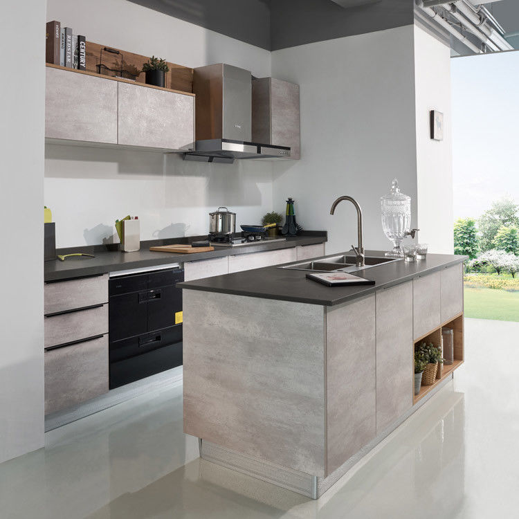 Luxury Lacquer Painting / Melamine Finishing Modular Kitchen Cabinets