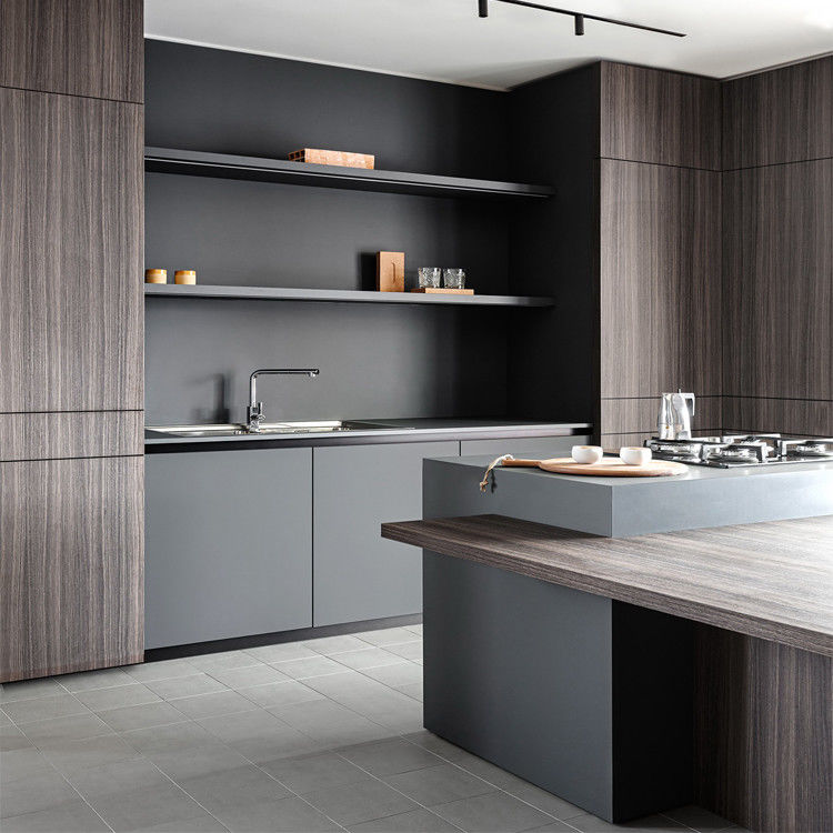 Luxury Furniture PVC Modern Designs Kitchen Cabinet Sets PVC Kitchen Cabinets