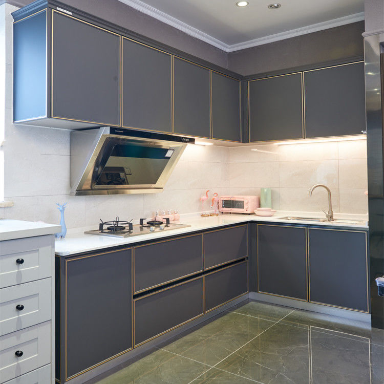 New Arrival Modern Style Kitchen Cabinet With Best Price PVC Kitchen Cabinets