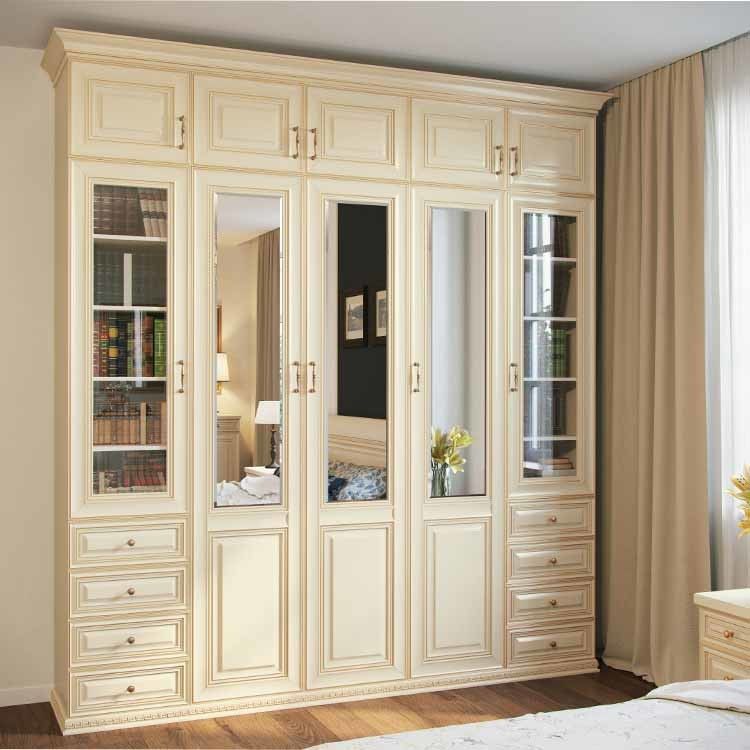 Custom Made Handles Multilayer Modern Wardrobe Closets Hanging Storage