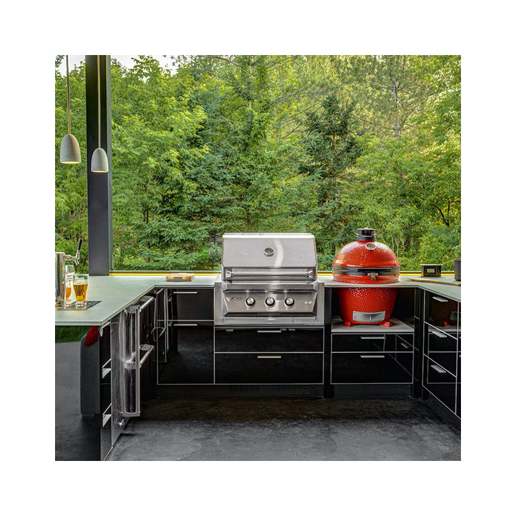 Pull Out Basket Outdoor Kitchen Cabinets Stainless Steel Material